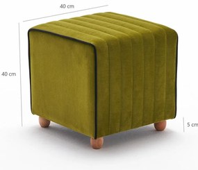 Mona Puf Green zsámoly
