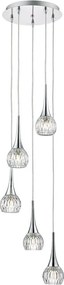 Dar Lighting LYALL LYA0550 Függőlámpa 5x40W/G9