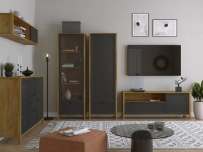Vitrin Bruselas (tarany craft (tölgy + fekete). 1116779