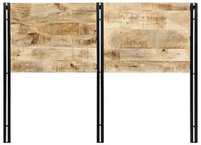 tömör fa mangó és vas fejtámla 140 cm
