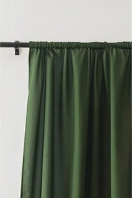 Závěs OXFORD LIGHT 140x270 cm, sötétzöld Felfüggesztés: Hullámos sínszalag