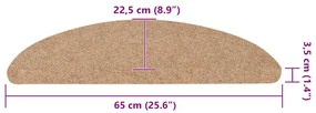 20 db bézs öntapadó lépcsőszőnyeg 65 x 22,5 x 3,5 cm