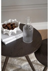 Kerek tárolóasztal tölgyfa dekoros asztallappal ø 50 cm Yumi – Rowico