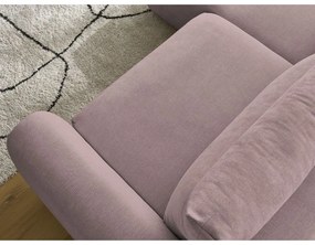 Világos rózsaszín sarokkanapé Aden – Bobochic Paris