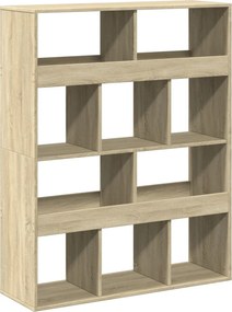 vidaXL sonoma tölgy színű szerelt fa térelválasztó 100 x 33 x 125,5 cm