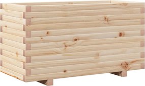 vidaXL tömör fenyő kerti virágtartó 90 x 40 x 49,5 cm