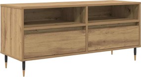 vidaXL TV szekrény fiókkal Artisan tölgy 100 x 34,5 x 44,5 cm