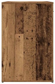 antik fa színű szerelt fa íróasztal 100 x 49 x 75 cm