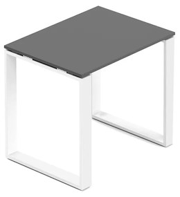 Creator tárgyalóasztal 80 x 60 cm, fehér alap, antracit