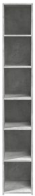 betonszürke szerelt fa magasszekrény 30 x 41 x 185 cm