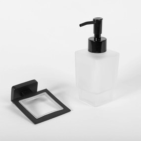 Rea tartozékok, fürdőszobai mosószer adagoló Oste 06, fekete, REA-80047