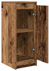 antik fa színű szerelt fa tálalószekrény 29,5x34x76 cm
