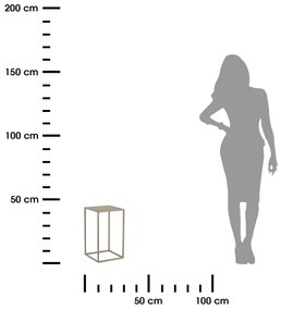 Virágállvány 40x24 cm bézs