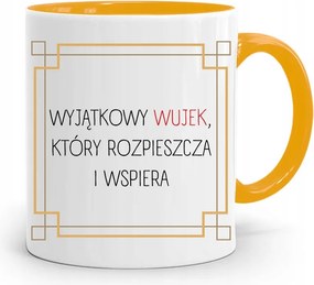 Sárga Bögre Ajándék Nagybácsinak Különleges Bácsi nyomott mintával