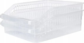 Livarno Kosarak lehajtott elülső átlátszó 2 db 26x9,5x30 cm