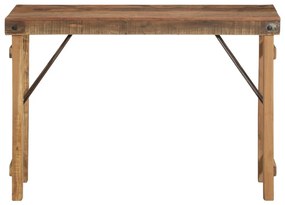 Konzolasztal 110x35x76 cm Tömör Újrahasznosított Fa