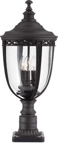 Feiss klasszikus kültéri állólámpa english bridle fekete átlátszó elsfe-eb3-l-blk IP44