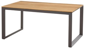 Heritage Teak antracitszürke étkezőasztal 160 cm