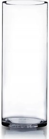 Üveg váza Henger Tubus h 70 cm d 18 cm