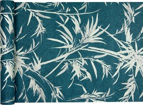 orientális tapéta Minta Bambuszok kék háttérrel