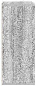 könyvszekrény szürke sonoma 60x30x71,5 cm szerelt fa