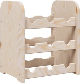 vidaXL tömör fenyőfa bortartó állvány 33x25x37 cm