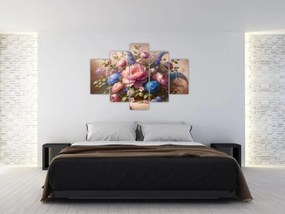 Kép - Asztal tele virágokkal (150x105 cm)