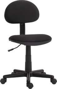 HOMCOM Ergonomikus Irodai Szék, Magasságban Állítható Forgószék Rugalmas Szövetből Tanulószobába Fekete | Aosom