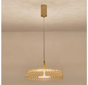 Eurolamp LED Csillár zsinóron LED/10W/230V 3000K arany átm. 35 cm 144-15073