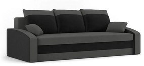 HEWLET modell 2 Nagy méretű kinyitható kanapé Szürke / fehér