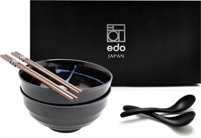 2 db-os tál szett kanállal és pálcikákkal Udon Nokon 800 ml Box