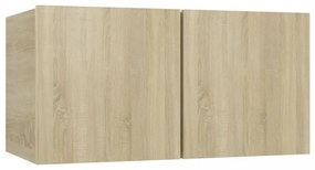 2 db sonoma tölgy függő TV-szekrény 60 x 30 x 30 cm