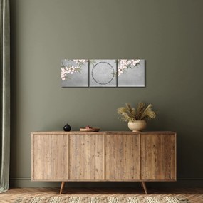 Kép - Hold a táj felett (órával) (90x30 cm)
