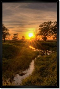 Poszterek keretben 40x60 Lenyugvó nap Rogalin