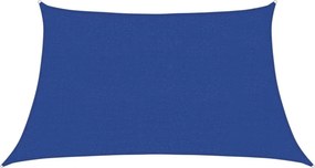 vidaXL kék HDPE napvitorla 160 g/m² 3/4 x 2