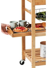 Kesper 25776 Konyhai kocsi munkalapokkal, 81 x 48x 38 cm