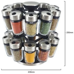 Cole&Mason - MASTER 21 részes forgatható fűszertartó állvány