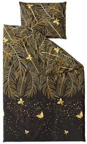 VISATA fekete mikroszálas ágyneműhuzat Ágyneműhuzat mérete: 70 x 80 cm | 140 x 200 cm