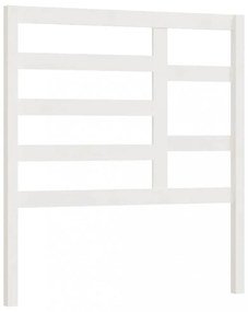 fehér tömör fenyőfa ágyfejtámla 81 x 4 x 104 cm