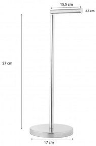 Erga Erga, WC papír tartó 2 az 1-ben tálcával, króm, ERG-YKA-P.SP52