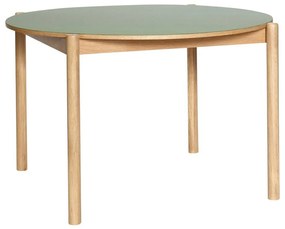Tölgyfa kerek étkezőasztal ø 115 cm Oblique – Hübsch