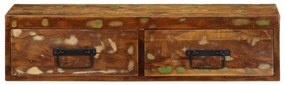 tömör újrahasznosított falra szerelhető TV-szekrény 80x30x19 cm