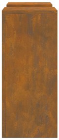 Kültéri Növénytartók Oszlop 2 db 24x24x55 cm Időjárásálló Acél