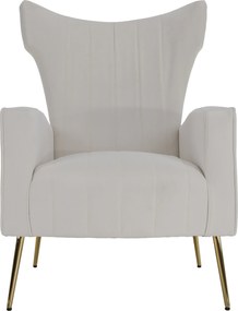 Relaxfotel, bézs Velvet szövet, BARET