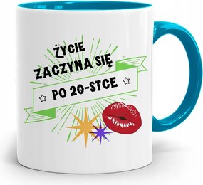 Születésnapra 20 20. 20. Bögre Kék Ajándék fényképes nyomattal