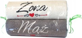 Törölköző 2 db-os Pamut Szett Férj Feleség Gdańsk