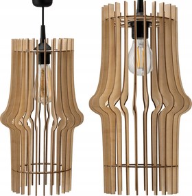 Led Mennyezeti Függő Lámpa Fa Állítható Nagy 1xE27