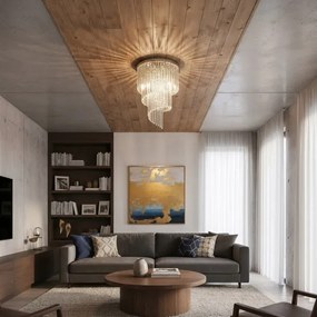 Ideal Lux - Kristály csillár CARLTON 12xE14/40W/230V átm. 50 cm króm