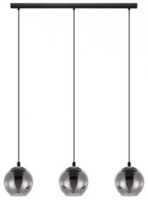 LED lámpa , függeszték , mennyezeti , 76.5 cm , 3 x E27 foglalat , fekete , EGLO , ARISCANI , 98652
