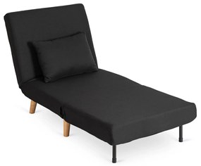 Ágyazható Fotel Fekete Színben. MARRY 75 cm.